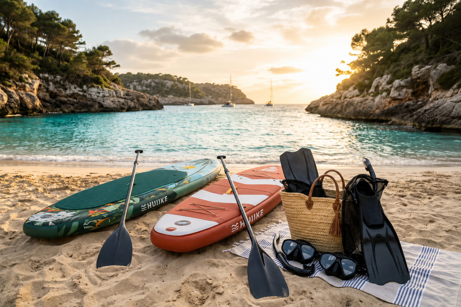 Alquiler de paddle surf y snorkel en Menorca